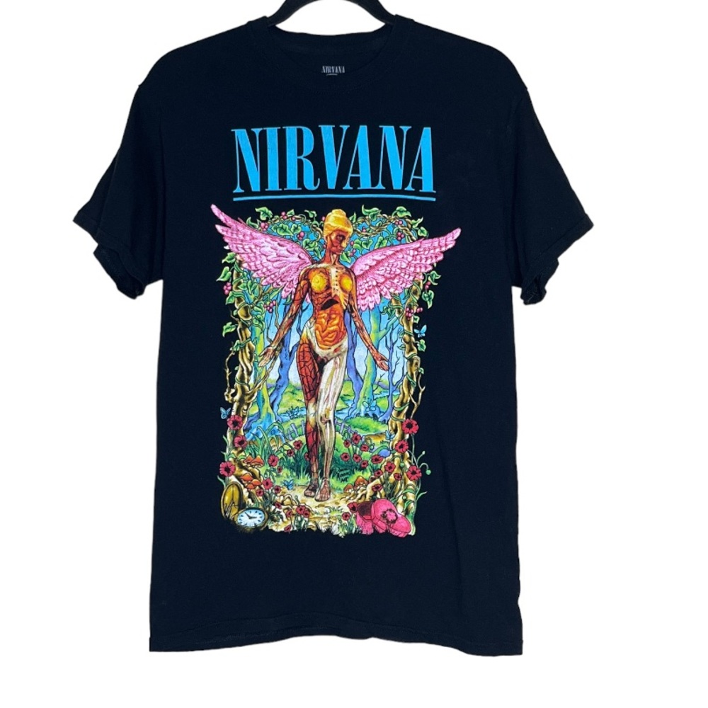 Nirvana In Utero Forest T-Shirt, Kurt Cobain, Angel Anatomy Tee